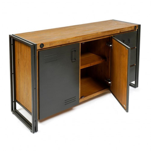 Комод Secret De Maison CITY ( mod. CTY D01) , металл/дерево акация, 150х45х80см, коричневый дым (smoke brown B034)