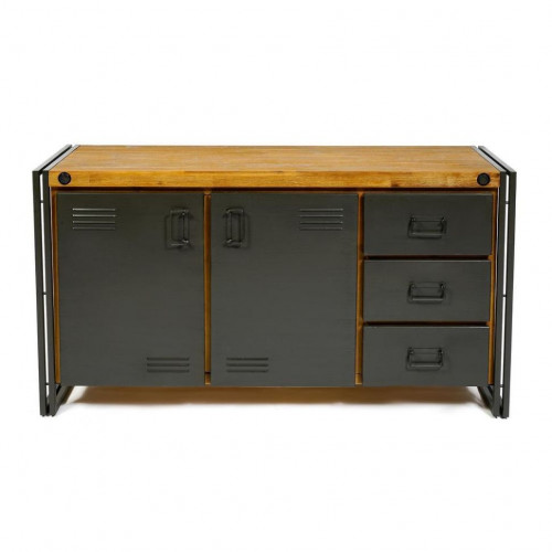 Комод Secret De Maison CITY ( mod. CTY D01) , металл/дерево акация, 150х45х80см, коричневый дым (smoke brown B034)