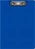 Папка клип-борд Бюрократ -PD602BLU A4 пластик 1.2мм синий с крышкой