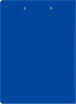 Папка клип-борд Бюрократ -PD602BLU A4 пластик 1.2мм синий с крышкой