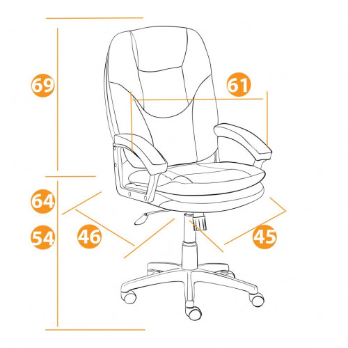 Кресло COMFORT LT, велюр Clermon, бежевый, 40