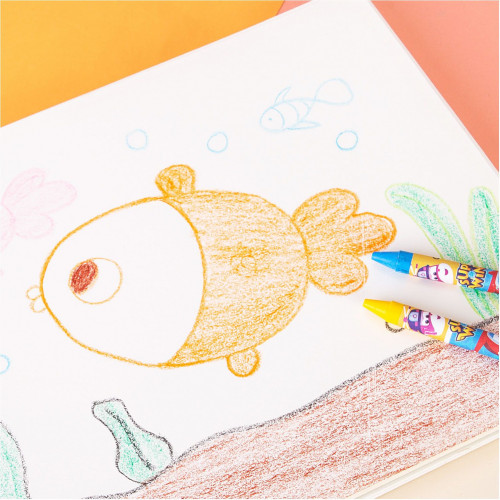 Восковые мелки Deli EC21000 Super Wings 12цв. картон.кор./европод.