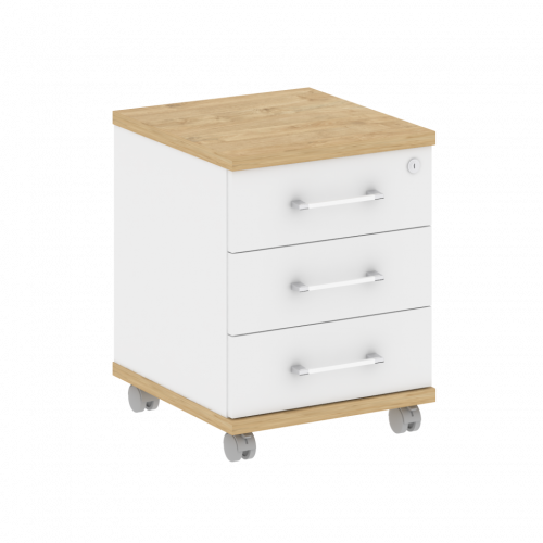 Shift Тумба мобильная SK.TM Тиквуд светлый/Белый бриллиант 432*460*562