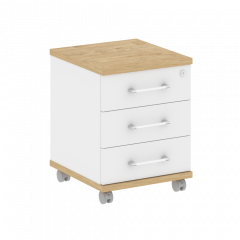 Shift Тумба мобильная SK.TM Тиквуд светлый/Белый бриллиант 432*460*562