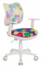 Кресло детское Бюрократ CH-W797 мультиколор Abstract сетка/ткань крестов. пластик пластик белый