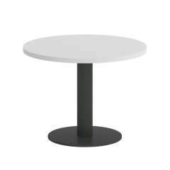 Home Office Стол журнальный круглый VR.SP-5-60.1G Белый/Антрацит металл 600*600*450