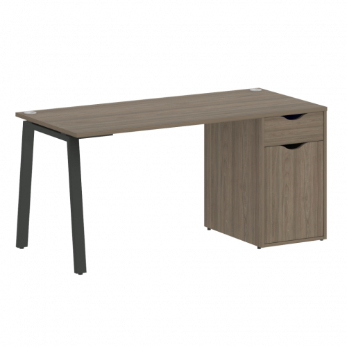 Home Office Стол письменный VR.SP-3-158.1.A Вяз/Антрацит металл 1580*720*750