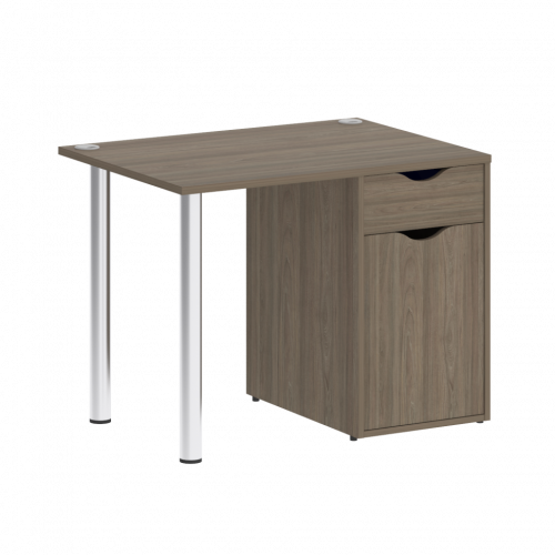 Home Office Стол письменный VR.SP-3-98.1 Вяз/Хром опоры 980*720*750