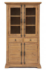 Витрина большая Secret De Maison AVIGNON ( mod. PRO-L04 ), дерево акация, 195х110х45см, Натуральный (Brushed Ash color)