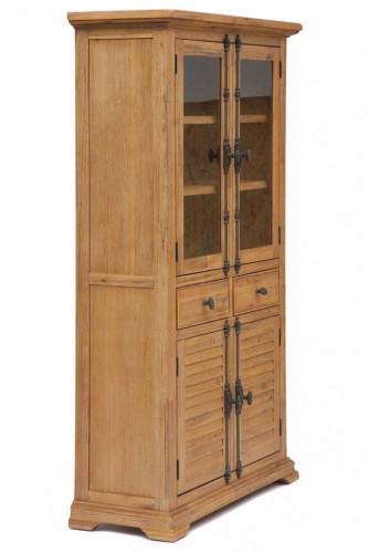 Витрина большая Secret De Maison AVIGNON ( mod. PRO-L04 ), дерево акация, 195х110х45см, Натуральный (Brushed Ash color)