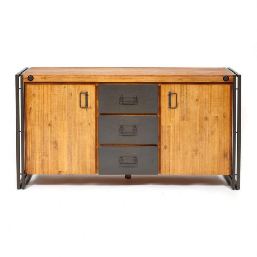 Комод Secret De Maison CITY ( mod. CTY D01ABOIS2-150 ), дерево акация, 150*45*80, коричневый дым (smoke brown B034)