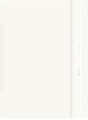 Папка-скоросшиватель Бюрократ -PS20WH A4 прозрач.верх.лист пластик белый 0.12/0.16