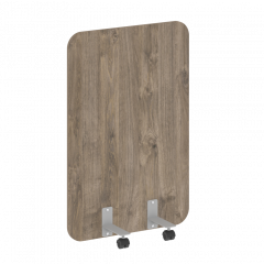 R-line Перегородка на металлических опорах, на роликах DP.R-80-120 Тиквуд тёмный/Серый металл 800*18*1200