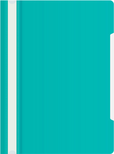 Папка-скоросшиватель Бюрократ -PS20TURG A4 прозрач.верх.лист пластик бирюзовый 0.12/0.16