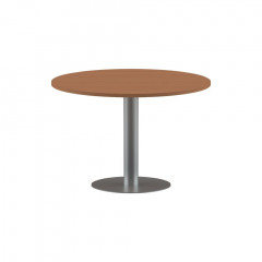 Конференц стол ПРГ-100 Груша Ароза/Алюминий D1000х750