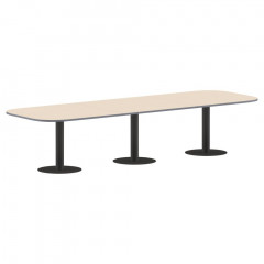 Конференц стол ПРГ-7 Клен/Антрацит 3600х1200х750