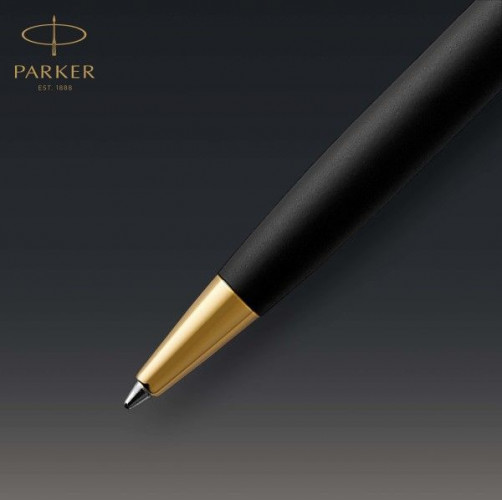 Ручка шариков. Parker Sonnet Core K528 (CW1931519) Matte Black GT M черн. черн. подар.кор.
