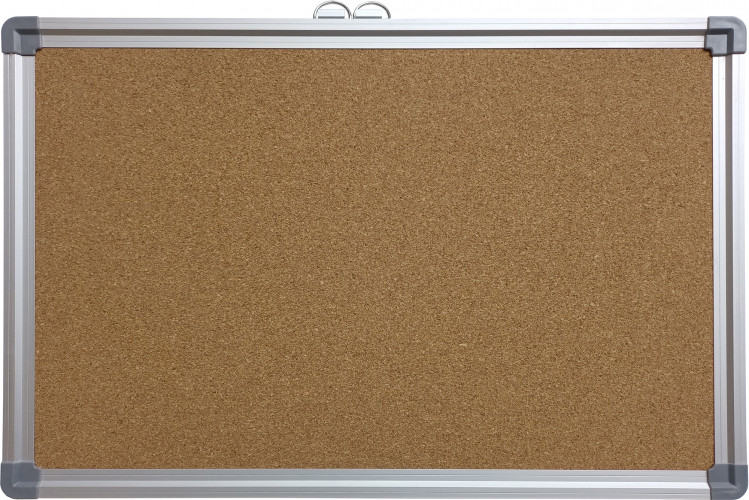 Доска пробковая Buro 60x90см алюминиевая рама