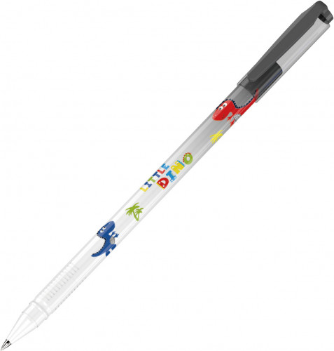 Ручка гелев. Deli Little Dino EG30-BK белый/черный черн. черн. линия 0.5мм