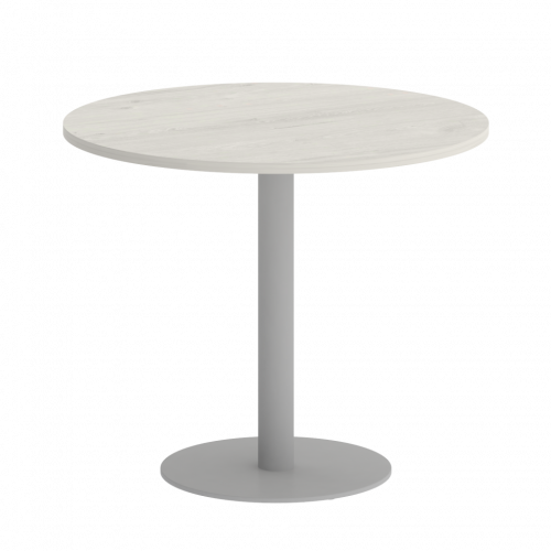 Home Office Стол круглый VR.SP-5-90.1 Дуб наварра/Серый металл 900*900*750