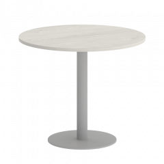 Home Office Стол круглый VR.SP-5-90.1 Дуб наварра/Серый металл 900*900*750