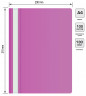 Папка-скоросшиватель Buro -PSE20BU/VIO A4 прозрач.верх.лист пластик фиолетовый 0.11/0.13