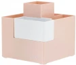 Подставка Deli EZ072PINK Linfini 6отд. для письменных принадлежностей 120x120x123мм розовый