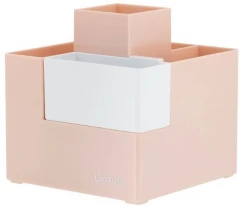 Подставка Deli EZ072PINK Linfini 6отд. для письменных принадлежностей 120x120x123мм розовый