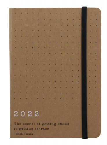 Ежедневник Letts ECO WRITERS A6 обложка картон белые страницы бежевый