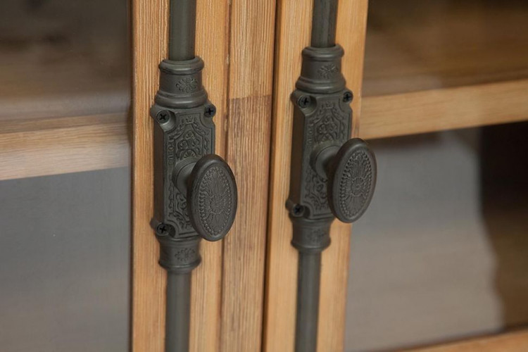 Витрина малая Secret De Maison AVIGNON ( mod. PRO-L05 ), дерево акация, 140х120х45см, Натуральный (Brushed Ash color)