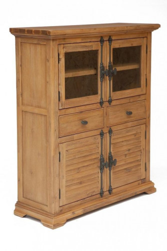 Витрина малая Secret De Maison AVIGNON ( mod. PRO-L05 ), дерево акация, 140х120х45см, Натуральный (Brushed Ash color)