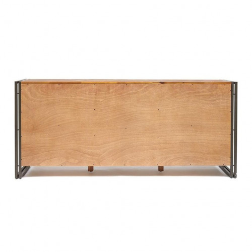 Комод Secret De Maison CITY ( mod. CTY D01ABOIS2-180 ), металл/дерево акация, 180х45х80см, коричневый дым (smoke brown B034)