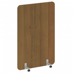 R-line Перегородка на металлических опорах, на роликах DP.R-120-180 Орех/Серый металл 1200*18*1800