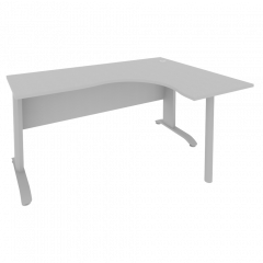 Riva Metal-L Стол криволинейный правый ПЛ.СА-4 (R) Серый/Тёмно-серый металл 1600*1200*750