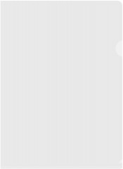 Папка-уголок Бюрократ Economy -E100CLEAR тисненый A4 пластик 0.10мм прозрачный