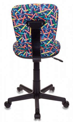 Кресло детское Бюрократ CH-204NX синий карандаши крестов. пластик