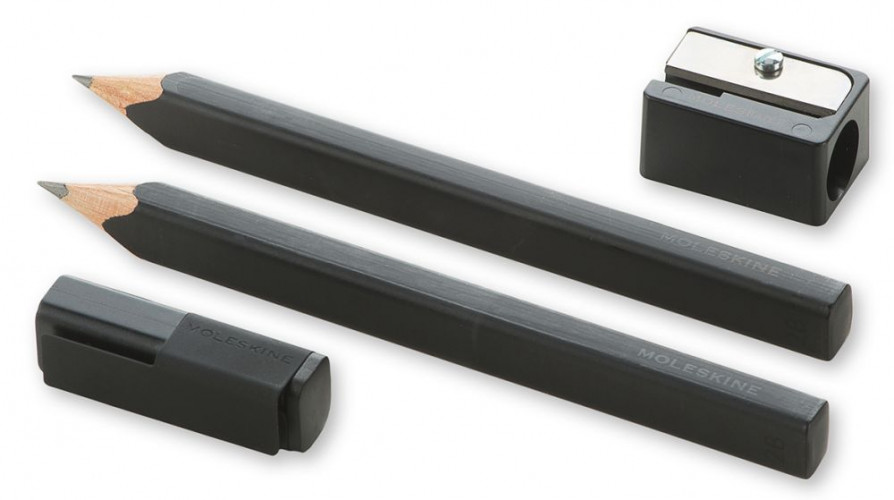 Набор карандашей ч/г Moleskine DRAWING SET EW1PSA 2B блистер 2 карандаша + точилка