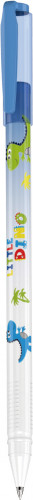Ручка гелев. Deli Little Dino EG30-BL белый/синий син. черн. линия 0.5мм