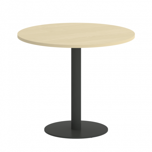 Home Office Стол круглый VR.SP-5-90.1 Клён/Антрацит металл 900*900*750