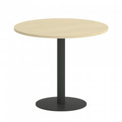 Home Office Стол круглый VR.SP-5-90.1 Клён/Антрацит металл 900*900*750
