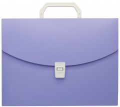 Портфель Бюрократ Pastel PASTPP01VIO 1 отдел. A4 пластик 0.7мм фиолетовый