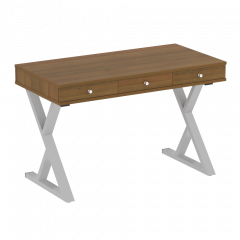 Home Office Стол письменный VR.SP-1-118.M Орех/Серый металл 1180*600*750