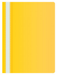Папка-скоросшиватель Buro -PSE20BU/YEL A4 прозрач.верх.лист пластик желтый 0.11/0.13