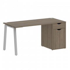 Home Office Стол письменный VR.SP-3-158.1.A Вяз/Серый металл 1580*720*750