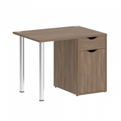 Home Office Стол письменный VR.SP-3-98.1 Дуб аризона/Хром опоры 980*720*750