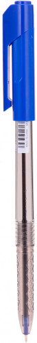 Набор ручек шариков. Deli Arrow EQ00830-P прозрачный/синий d=0.5мм син. черн. (12шт)