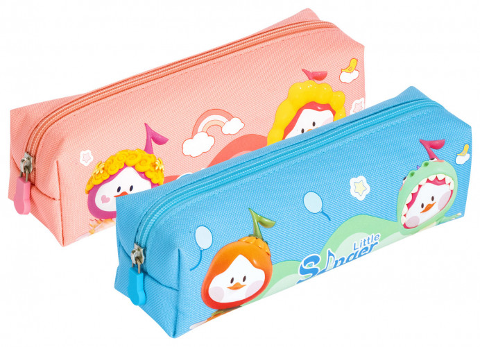 Пенал Deli Little Sinnger EH911 ассорти 1отд. ткань