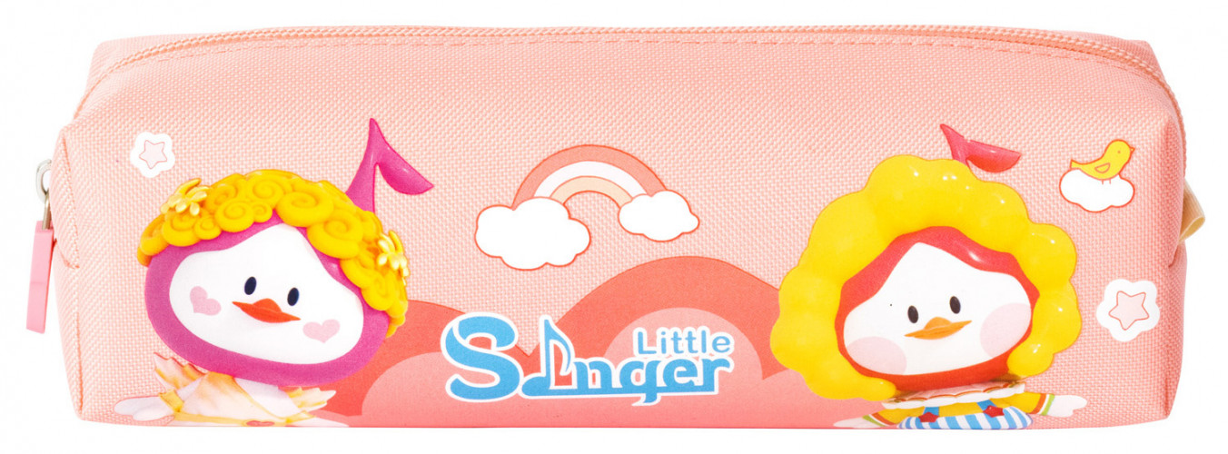 Пенал Deli Little Sinnger EH911 ассорти 1отд. ткань