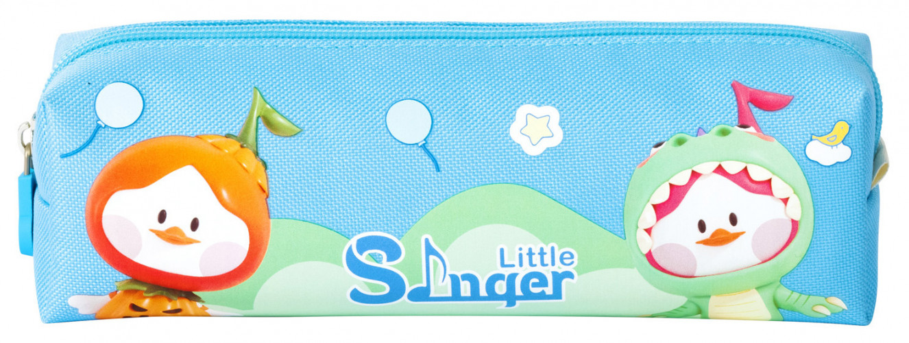 Пенал Deli Little Sinnger EH911 ассорти 1отд. ткань