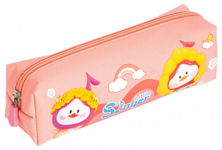 Пенал Deli Little Sinnger EH911 ассорти 1отд. ткань
